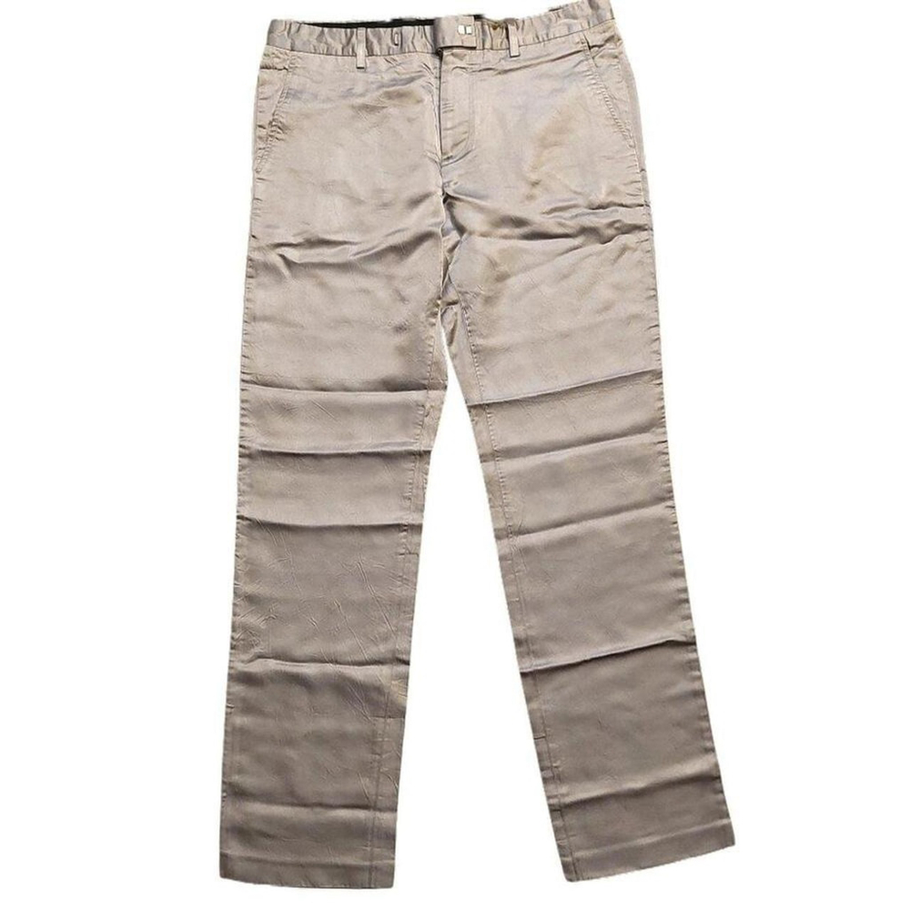 Richmond X Light Silver Gray Satin Pants Slacks Trousers Sz 48 Vintage NWT